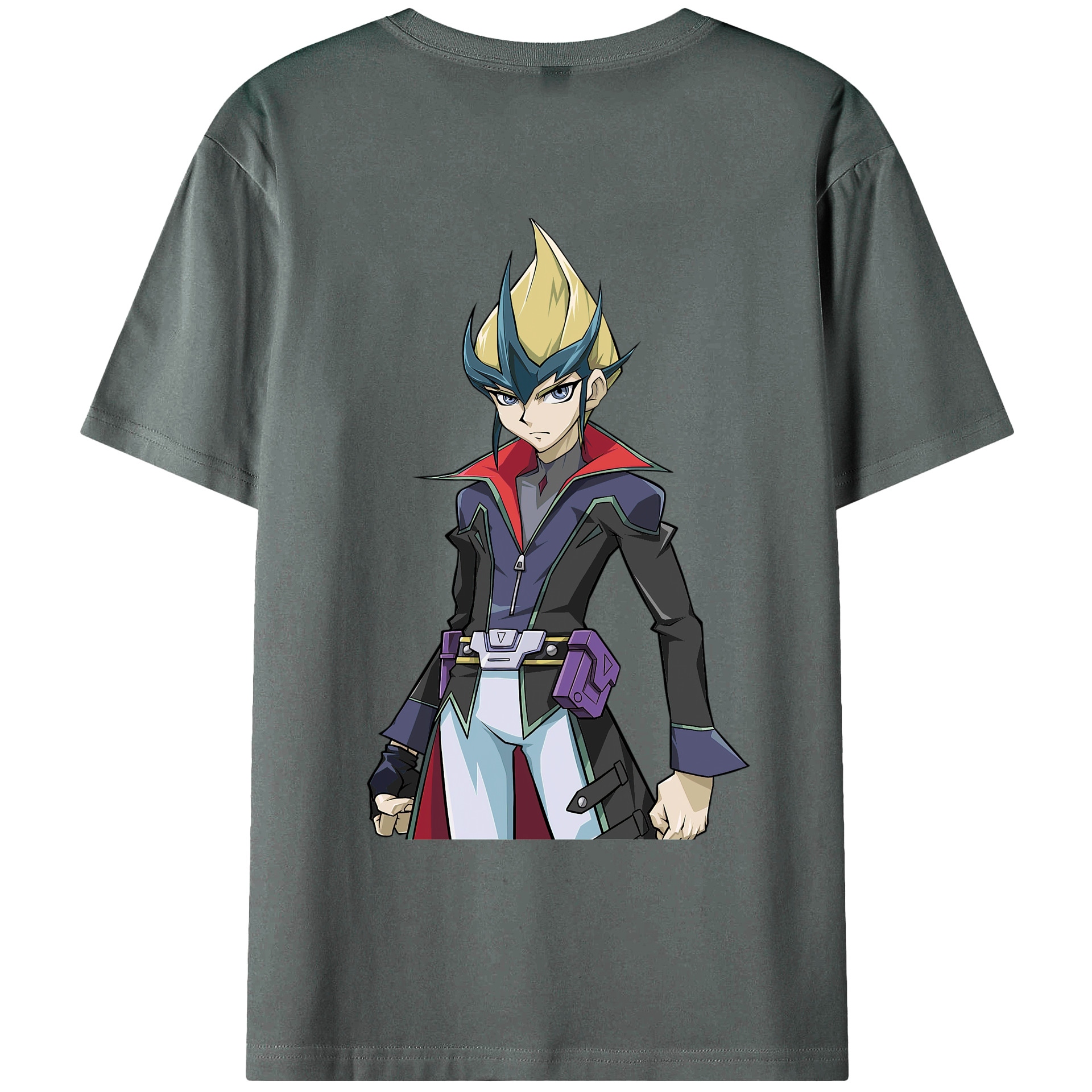（画像用） 遊☆戯☆王 Yu-Gi-Oh! 綿100％ メンズ半袖Tシャツ（バックプリント） 通気性